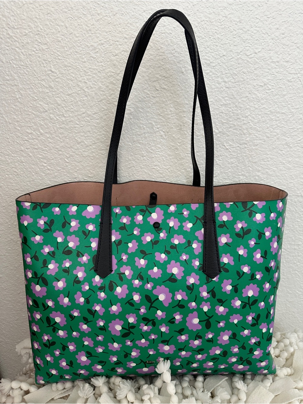 KATE SPADE All Day Flower Bed Large Tote Bag with Detachable Wristlet Pouch - Picture 3 of 9
